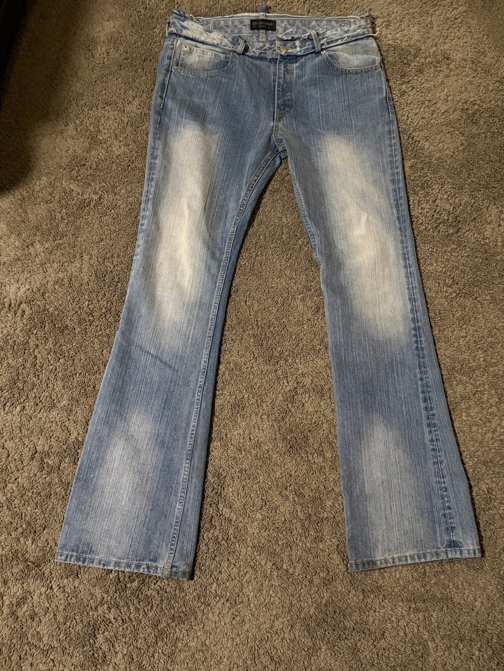 Balenciaga Men’s Bootcut Jeans - Classic Casual